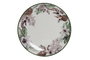 DKD Home Decor Plato de Porcelana Tropical Esmaltado Verde, Marrón y Blanco, 19x19x2 cm