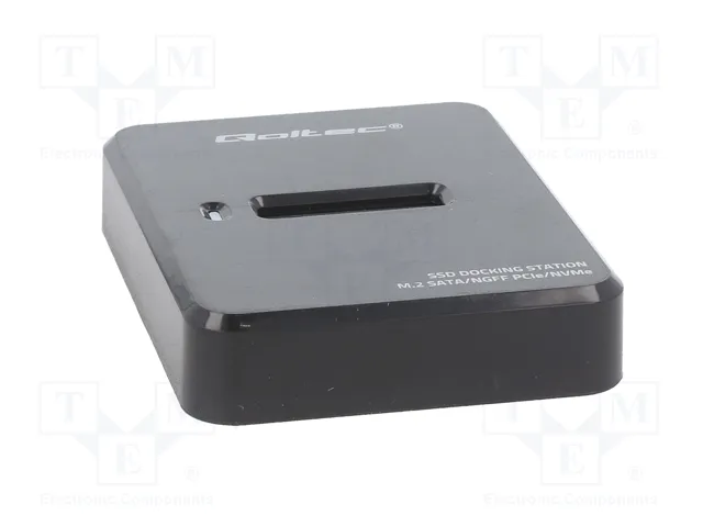 QOLTEC Estación de acoplamiento USB 3.1 Gen 2 PCI Express PnP Negro