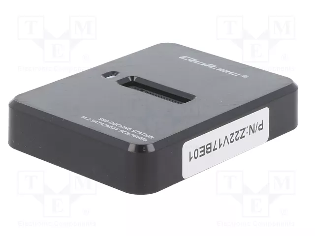 QOLTEC Estación de acoplamiento USB 3.1 Gen 2 PCI Express PnP Negro