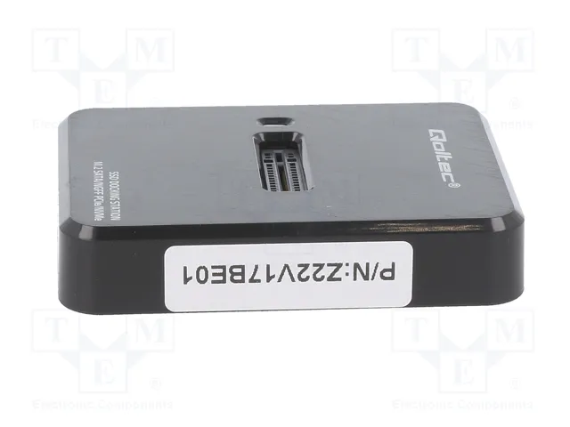 QOLTEC Estación de acoplamiento USB 3.1 Gen 2 PCI Express PnP Negro