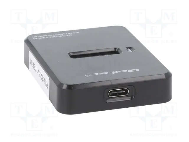 QOLTEC Estación de acoplamiento USB 3.1 Gen 2 PCI Express PnP Negro