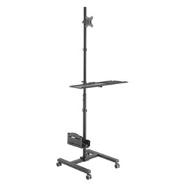 Equip Soporte Suelo Con Ruedas Estación Trabajo Móvil 650171 para Monitor 17"-32" VESA 100x100