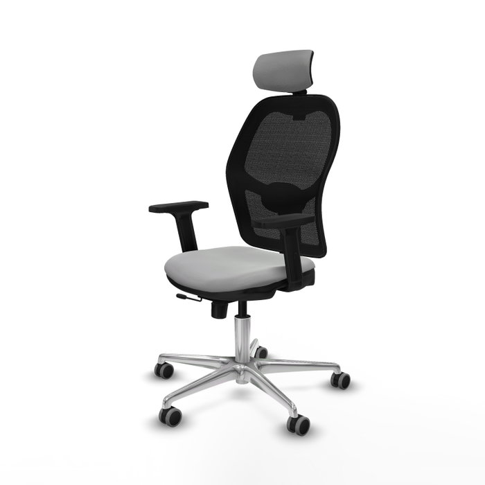 PIQUERAS Y CRESPO Silla de oficina Jorquera Sincro/Traslack Gris claro y Negro PIQUERAS Y CRESPO Silla de oficina Jorquera Sincro/Traslack Gris claro y Negro