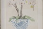 DKD Home Decor Cuadro Abeto Cristal Oriental Surtido de 4 Unidades, 35x2,5x45 cm, Azul y Blanco