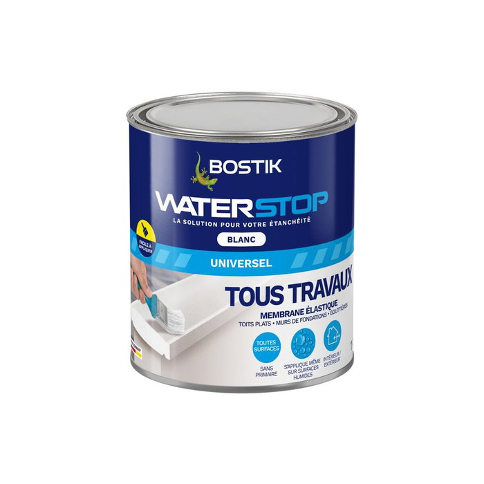 Bostik Waterstop Membrana impermeabilizante Blanco 1 kg