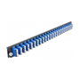 DeLOCK Panel frontal de caja de empalme 24 puertos LC Quad azul de 19″