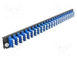 DeLOCK Caja de empalme Panel Frontal 24 puertos LC Quad azul 19 pulgadas