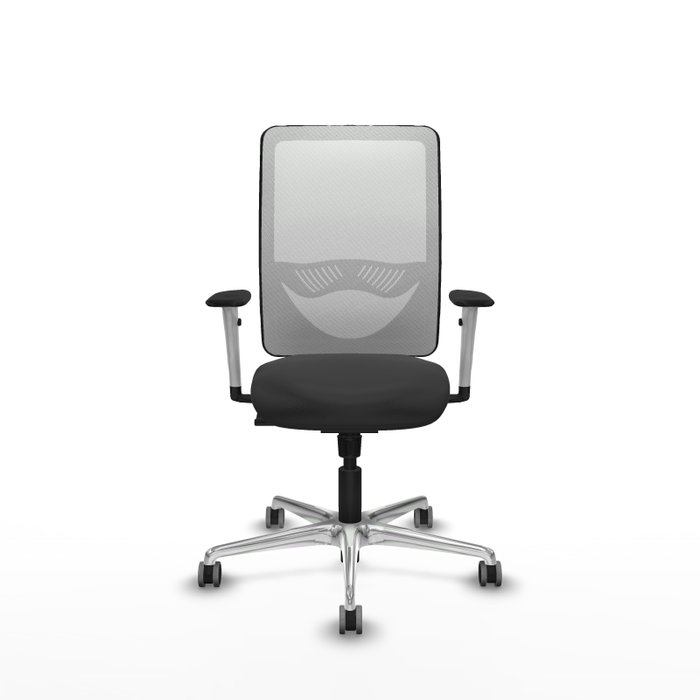 PIQUERAS Y CRESPO Silla de oficina Zulema con mecanismo Sincro, Gris oscuro y Blanco PIQUERAS Y CRESPO Silla de oficina Zulema con mecanismo Sincro, Gris oscuro y Blanco