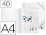 Liderpapel Carpeta escaparate con espiral y 40 fundas transparente DIN A4