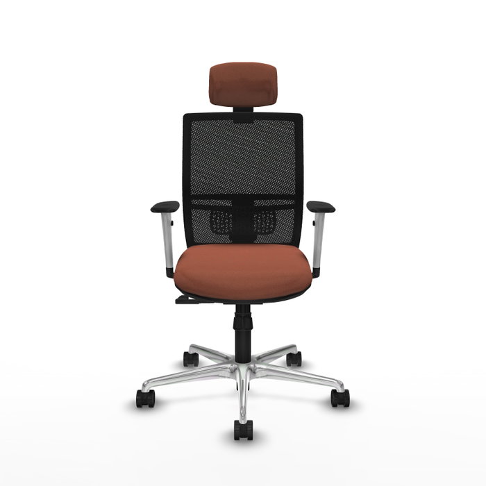 PIQUERAS Y CRESPO Silla de oficina Yunquera con mecanismo Sincro, Marrón y Negro PIQUERAS Y CRESPO Silla de oficina Yunquera con mecanismo Sincro, Marrón y Negro