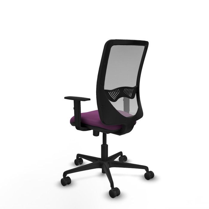 PIQUERAS Y CRESPO Silla de oficina Zulema con mecanismo Sincro, Morado y Gris