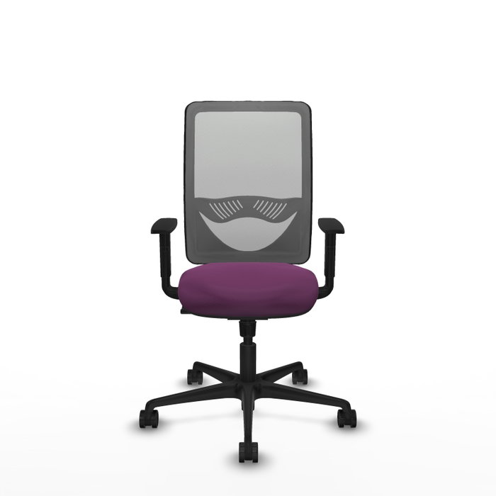 PIQUERAS Y CRESPO Silla de oficina Zulema con mecanismo Sincro, Morado y Gris