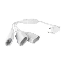 Kabelmeister Cable de extensión Euro con 3 tomas, 0,2 m