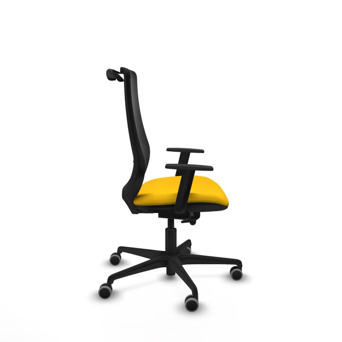 PIQUERAS Y CRESPO Silla de oficina Mardos Amarillo y Negro