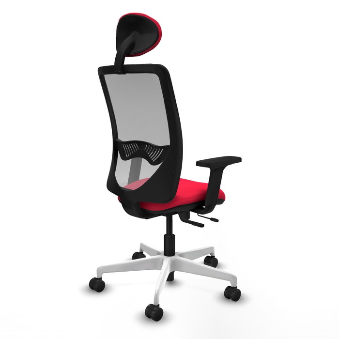 PIQUERAS Y CRESPO Silla de oficina Zulema con mecanismo Sincro/Traslack, Rojo y Gris PIQUERAS Y CRESPO Silla de oficina Zulema con mecanismo Sincro/Traslack, Rojo y Gris