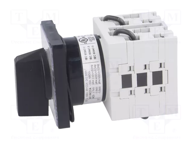LOVATO ELECTRIC Interruptor Reversible 20A 1-0-2 de 3 Posiciones