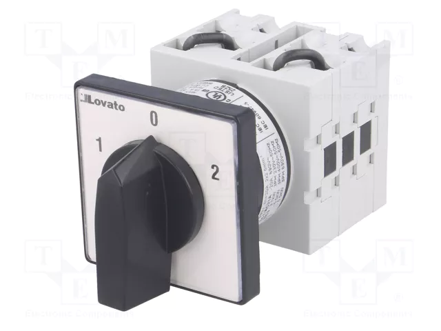 LOVATO ELECTRIC Interruptor Reversible 20A 1-0-2 de 3 Posiciones