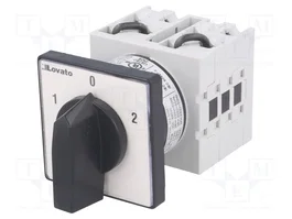 LOVATO ELECTRIC Interruptor Reversible 20A 1-0-2 de 3 Posiciones