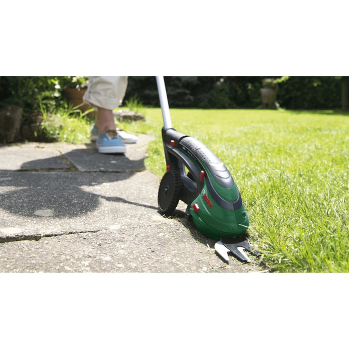 Bosch Isio Cortabordes Inalámbrica con Cuchilla de 8 cm y Estuche Blando