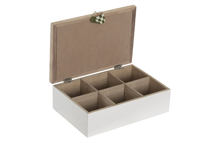 DKD Home Decor Caja Infusiones Coffee Club Urban Multicolor 16 x 7.5 x 24 cm (4 Unidades)