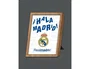 Wondee Marco Iluminado LED para Pared con Ajustes de Intensidad y Color - Real Madrid C.F. - Retroiluminado, 5 Niveles, 3 Temperaturas, MDF, Soporte, USB