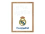 Wondee Marco Iluminado LED para Pared con Ajustes de Intensidad y Color - Real Madrid C.F. - Retroiluminado, 5 Niveles, 3 Temperaturas, MDF, Soporte, USB