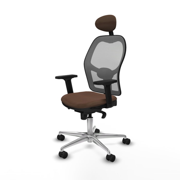 PIQUERAS Y CRESPO Silla de oficina Jorquera Marrón/Gris PIQUERAS Y CRESPO Silla de oficina Jorquera Marrón/Gris