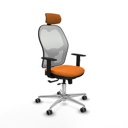PIQUERAS Y CRESPO Silla de oficina Jorquera Naranja y Blanco
