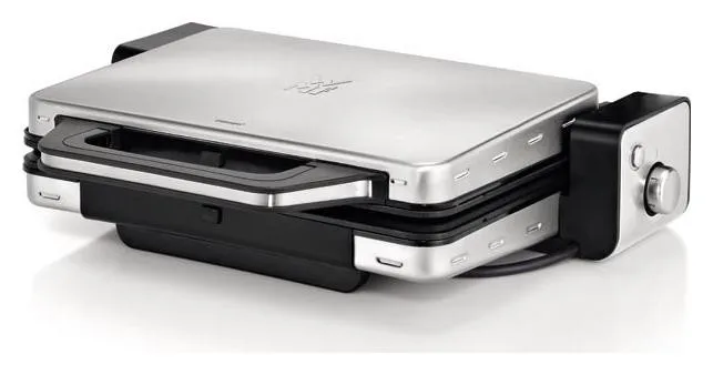 WMF Lono Contact Grill 2 en 1, 2100 W, Negro/Plata