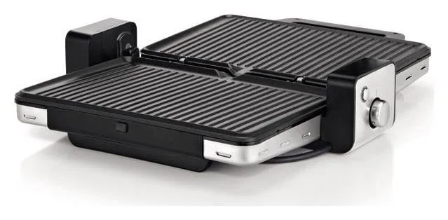 WMF Lono Contact Grill 2 en 1, 2100 W, Negro/Plata