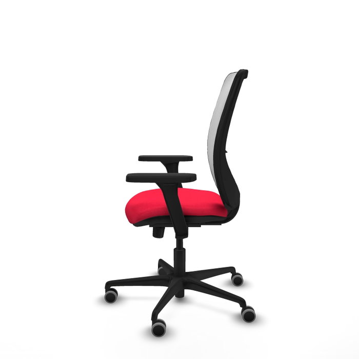 PIQUERAS Y CRESPO Silla de oficina Zulema con Mecanismo Sincro, Rojo y Blanco