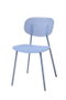 DKD Home Decor Silla PP Metal Azul Celeste Apilable