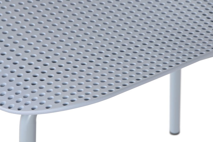 DKD Home Decor Silla PP Metal Azul Celeste Apilable DKD Home Decor Silla PP Metal Azul Celeste Apilable