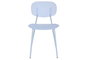 DKD Home Decor Silla PP Metal Azul Celeste Apilable