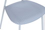 DKD Home Decor Silla PP Metal Azul Celeste Apilable