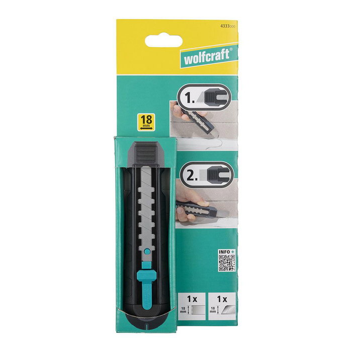 Wolfcraft Cúter Rascador Dual 18 mm para Eliminar Juntas de Silicona Wolfcraft Cúter Rascador Dual 18 mm para Eliminar Juntas de Silicona