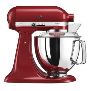 Kitchenaid Robot Línea Artisan 5KSM175 PS EER Rojo 4,8L Robot de Cocina Doméstico de Alto Rendimiento con Acción Planetaria