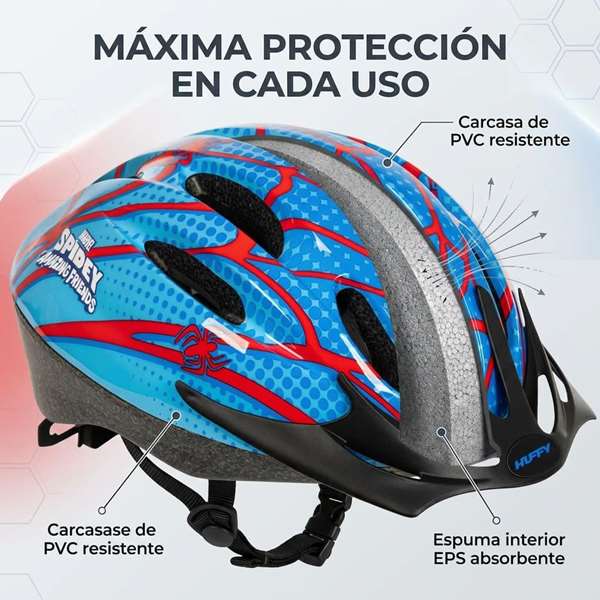 Toimsa Casco Infantil Spiderman para niños, Talla 50-54 cm