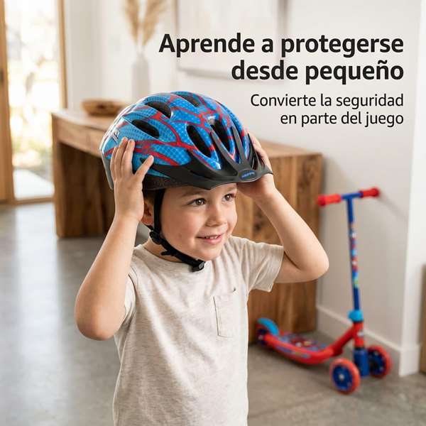 Toimsa Casco Infantil Spiderman para niños, Talla 50-54 cm