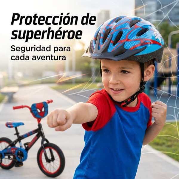Toimsa Casco Infantil Spiderman para niños, Talla 50-54 cm