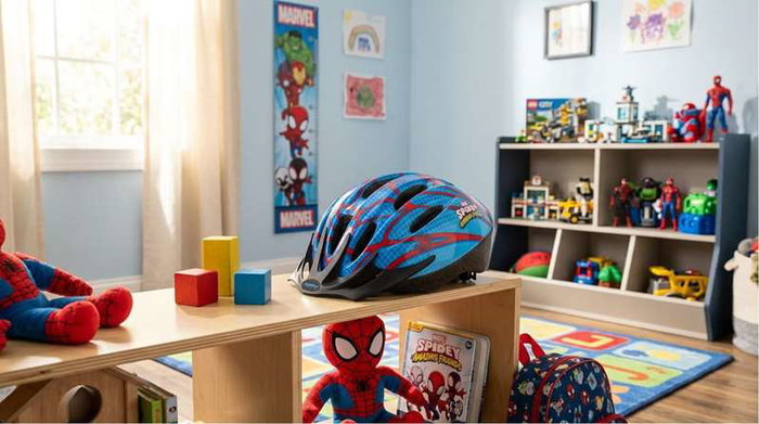 Toimsa Casco Infantil Spiderman para niños, Talla 50-54 cm