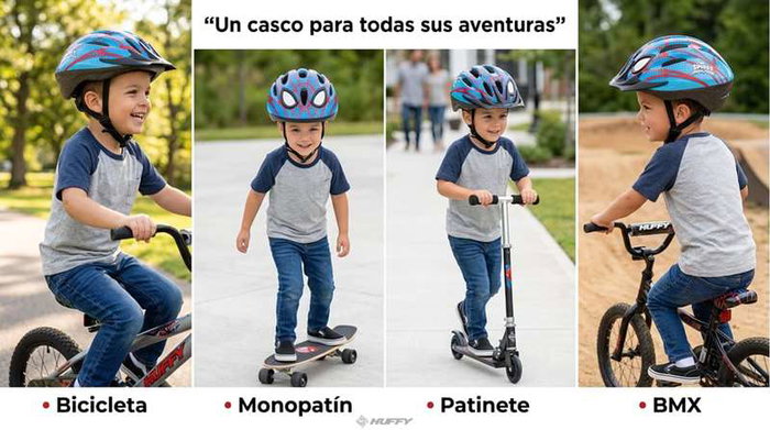 Toimsa Casco Infantil Spiderman para niños, Talla 50-54 cm