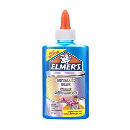 Cola Elmer´S Slime Metalico Lavable 147 Ml Azul (Set de 3)