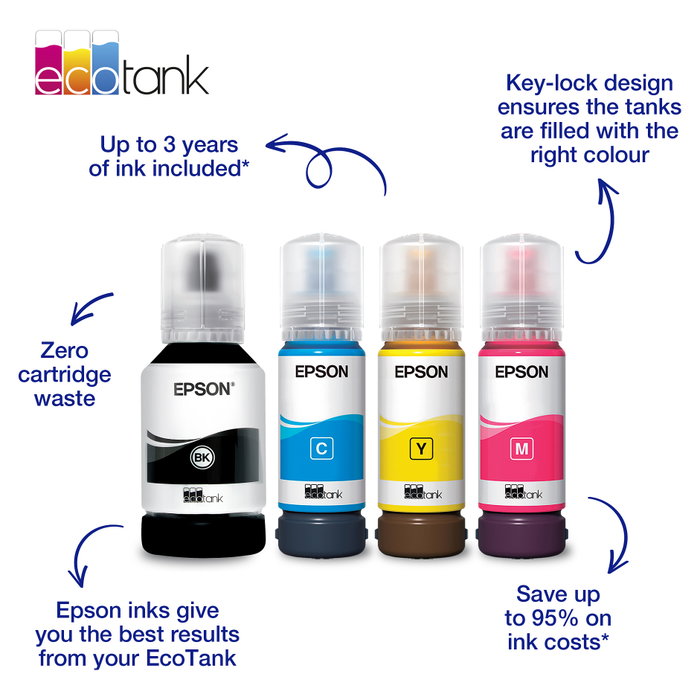 Epson C13T00S44A Cartucho Original Ink 103 Color Amarillo 70 ml para Impresoras L1110, L3100, L3110, L3150, L5190