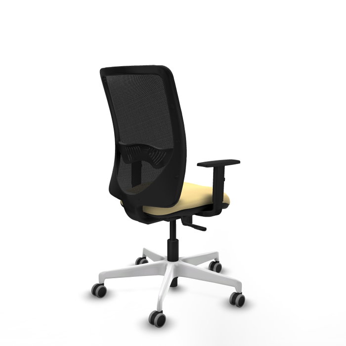 PIQUERAS Y CRESPO Silla de oficina Zulema con Mecanismo Sincro, Crema y Negro PIQUERAS Y CRESPO Silla de oficina Zulema con Mecanismo Sincro, Crema y Negro