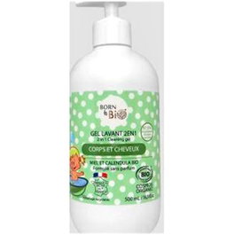 BORN TO BIO Gel Limpiador Bebé 500Ml Bio 2 en 1 para Piel Frágil