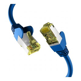 EFB Elektronik Cable de parcheo RJ45 Cat.6A S/FTP LSZH Draka UC900 TM31 azul 0,15m