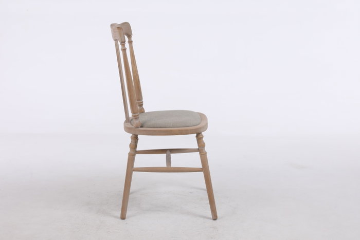 DKD Home Decor Silla Cedro Poliéster Natural Beige