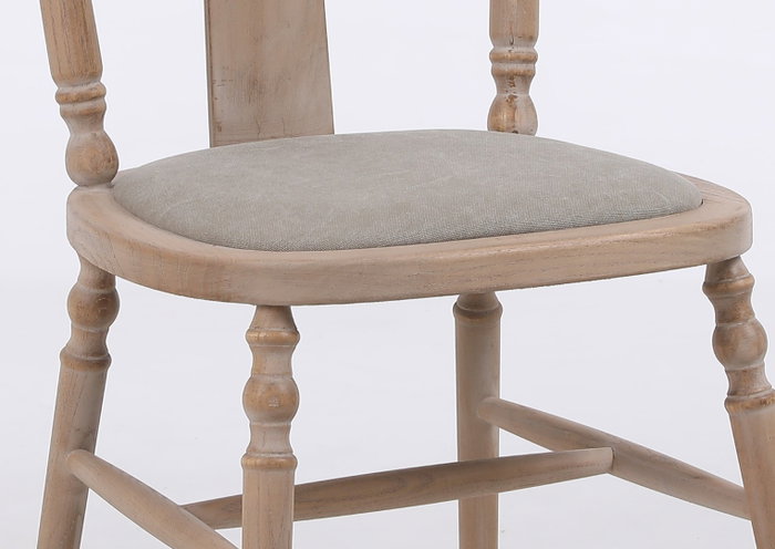DKD Home Decor Silla Cedro Poliéster Natural Beige