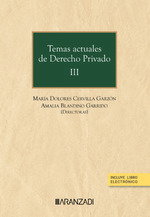 ARANZADI, Temas actuales de derecho privado III, Vv.Aa.3
